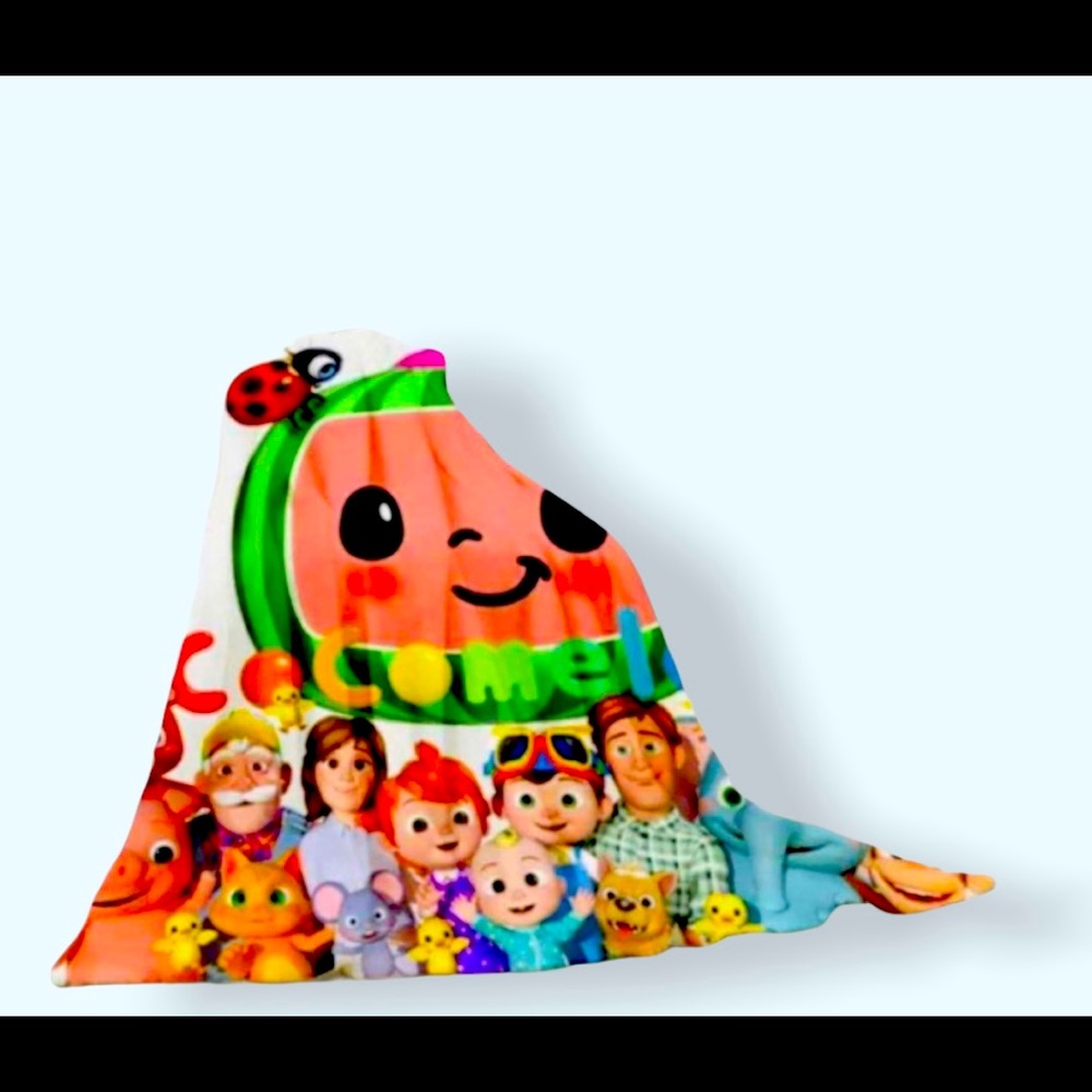 Cocomelon lightweight blanket 26x39 kids blanket New